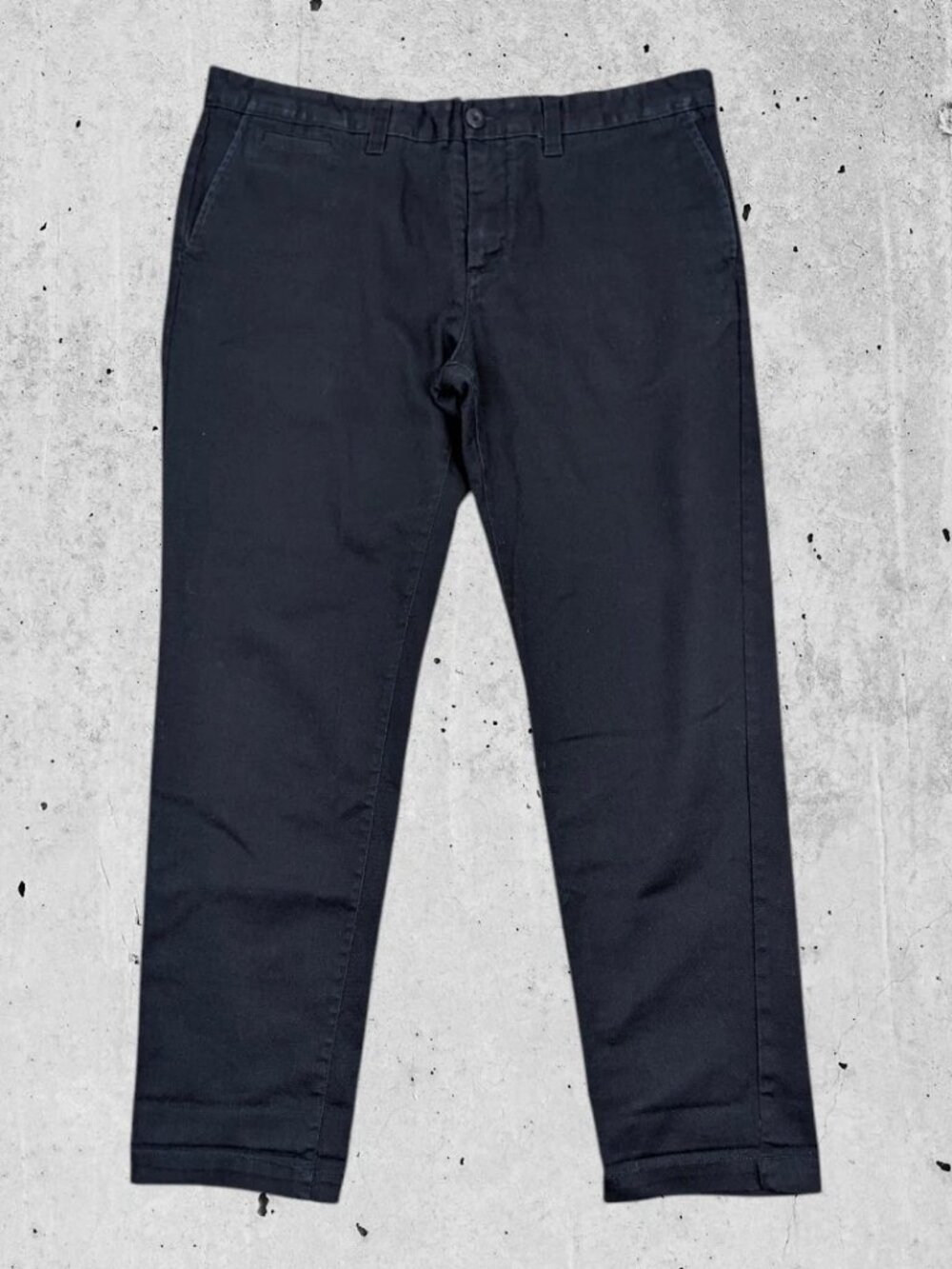 Deus Ex Machina Pants Men 38 Navy Ford Stretch Canvas Chino Motorcycles Workwear